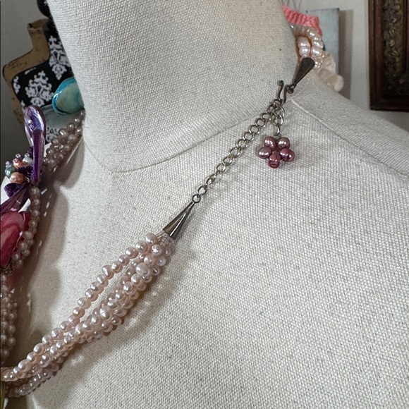 Floral Multicolor Statement Necklace - Picture 4 of 6